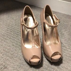 Nude Mary Jane Heels